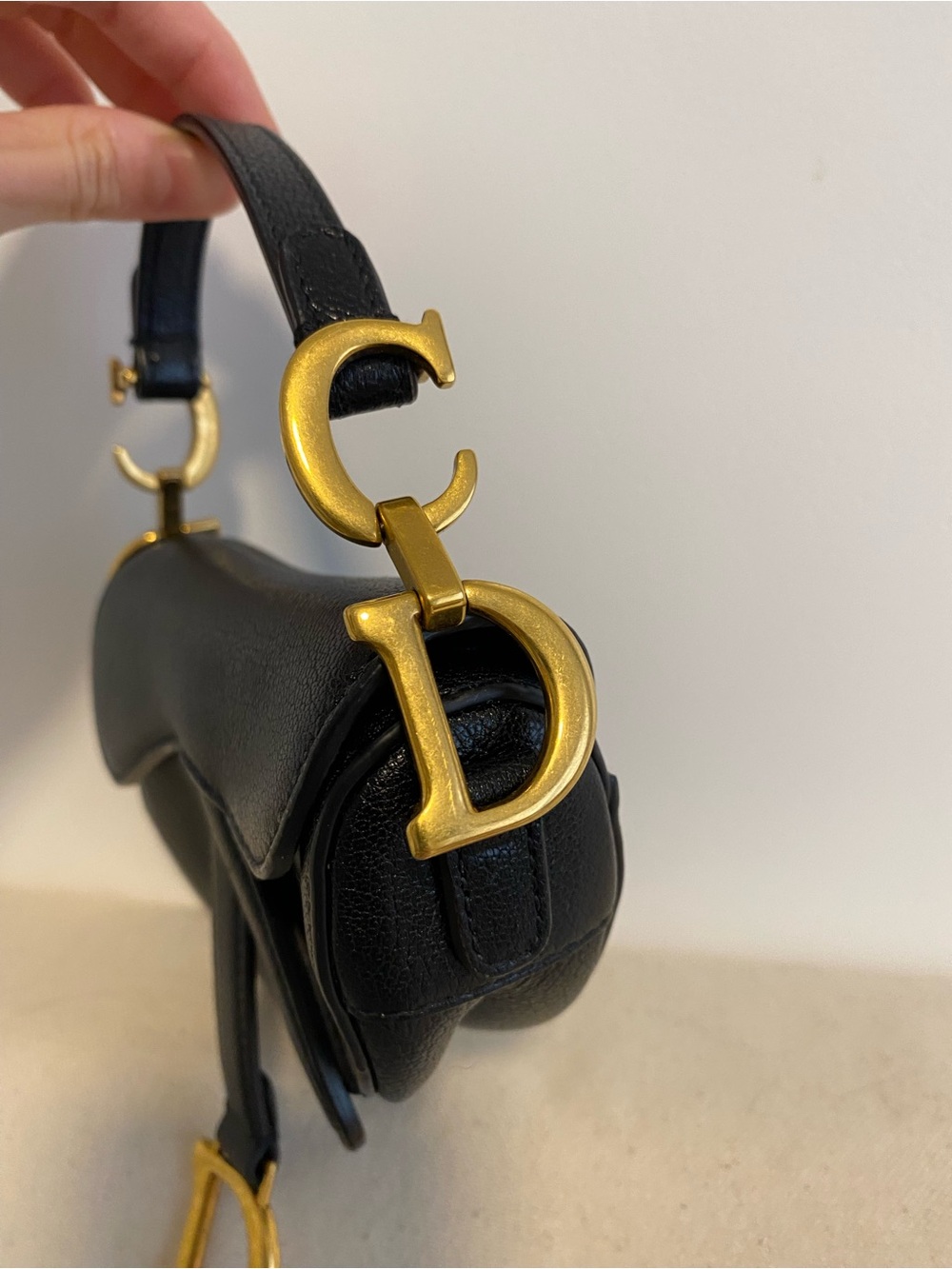 AUTHENTIC Dior Micro Goatskin Saddle Bag - Picture 2 of 7